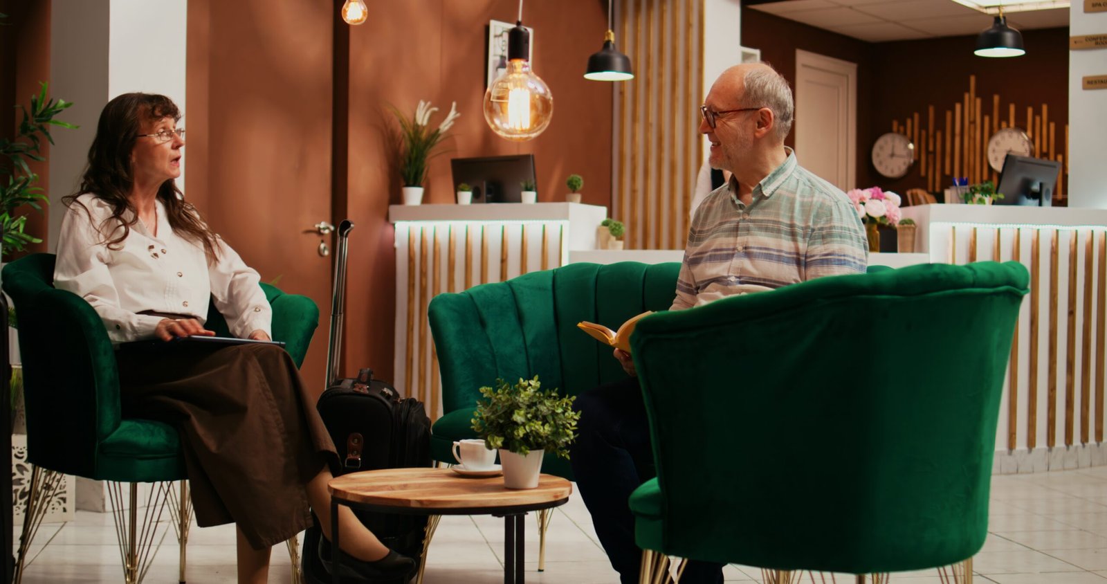 Older people talk about holiday plans scaled