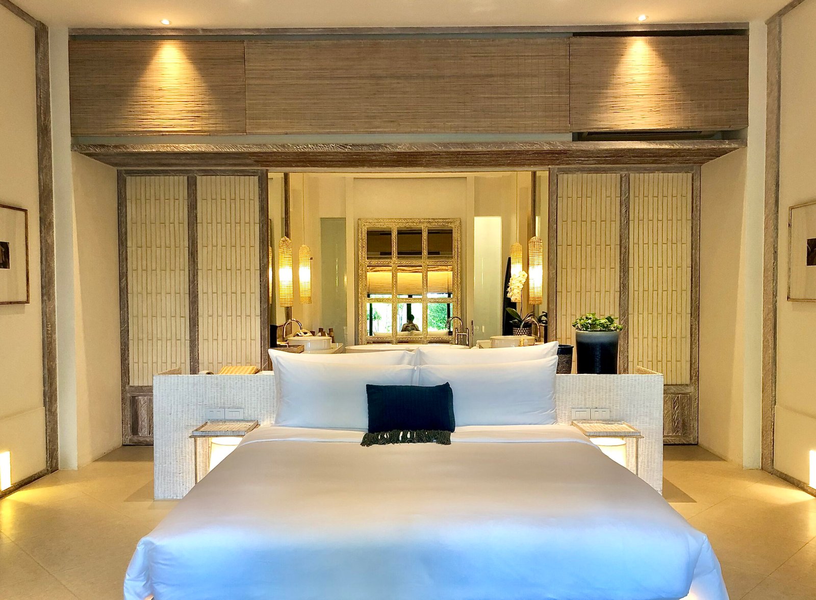 Luxury bedroom interior with rich furniture scenic view from walkout deck 1 scaled